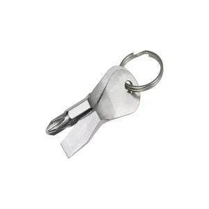 1 Metal Silver Screwdriver Set Key Ring (Case of 25)